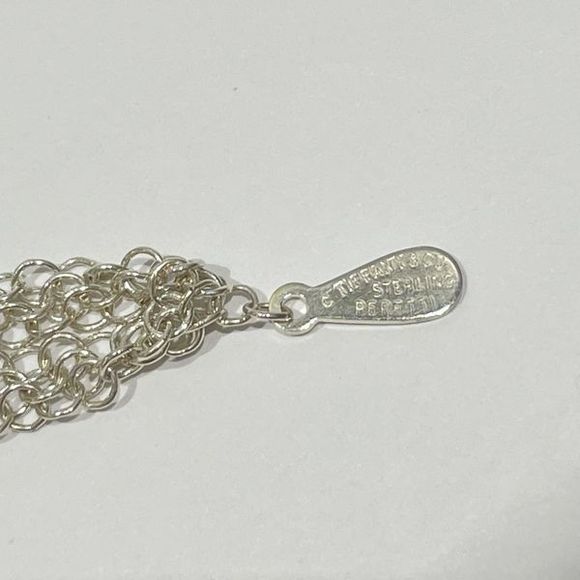 Tiffany Elsa Peretti Mesh Chain Necklace Silver - Picture 4 of 6